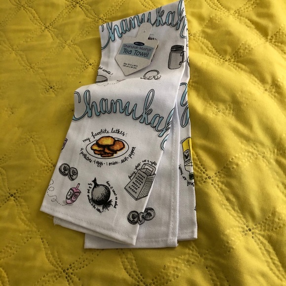 Chanukah: pot holder, oven mitt, tea towel, bag - Picture 9 of 13